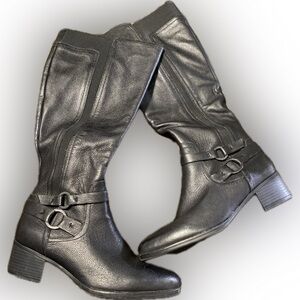 Naturalizer Kiana leather Black Riding Boots